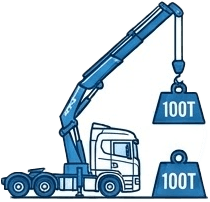 איור מנוף מרים 100 טון
